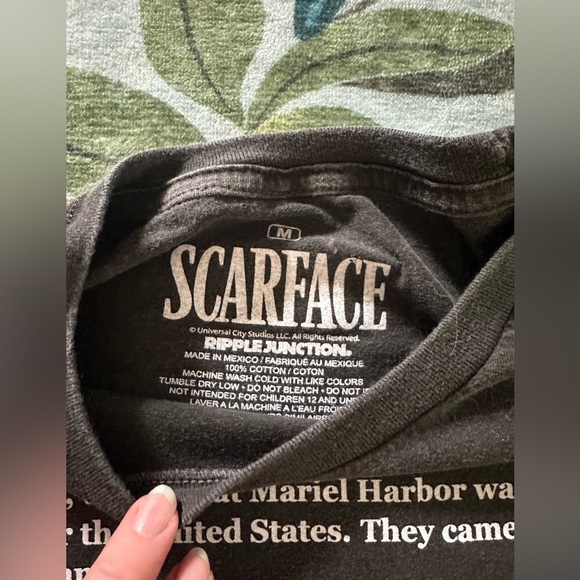 Ripple Junction Scarface Black and Red Graphic Tee - Picture 2 of 3